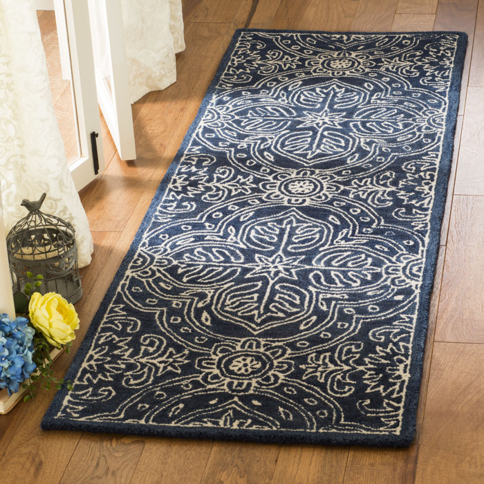 Lauren Ralph Lauren Etienne HandTufted Wool Navy/Ivory Area Rug